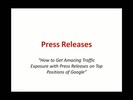 Thumbnail Get amazing website traffic with press releases.