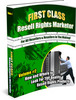 Thumbnail First Class Resell Rights Marketer + 25 FREE Reports ( Bargain Hunter Warehouse ) 