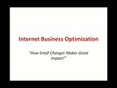 Thumbnail How to Optimize Your Internet Business.