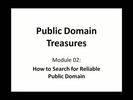 Thumbnail Public Domain Treasures. Lesson 2 of 4.