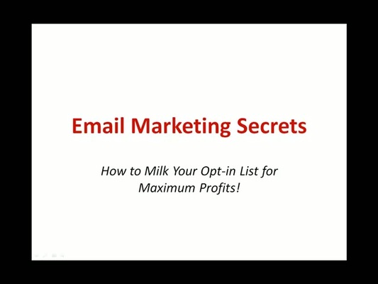 Product picture Email Marketing Secrets Revealed.