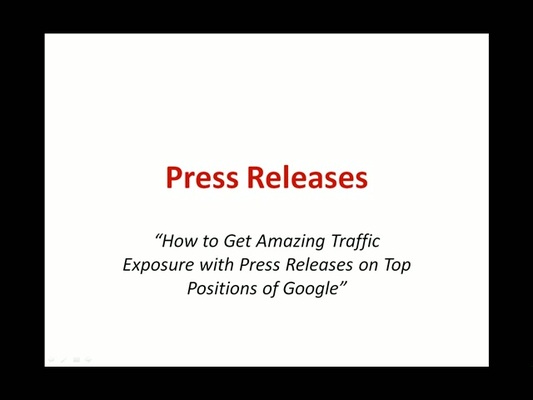 Product picture Get amazing website traffic with press releases.