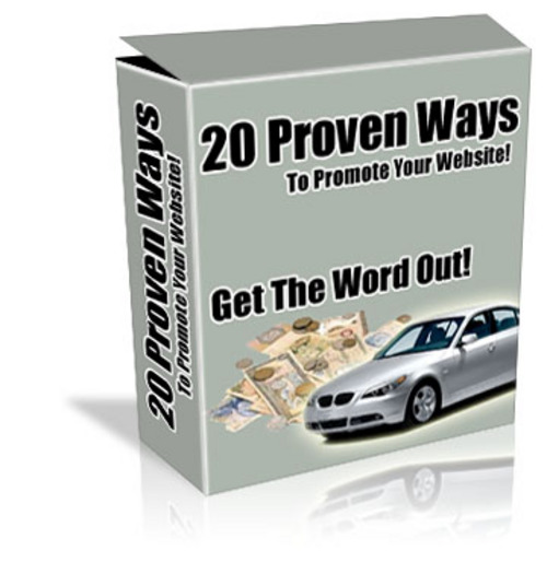 Product picture Twenty Proven Ways to Promote Your Website + FREE Reports 
