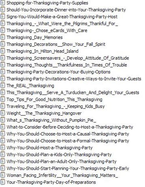 Product picture 27 Thanksgiving PLR Articles Vol. 2 + 25 FREE Reports ( Bargain Hunter Warehouse )