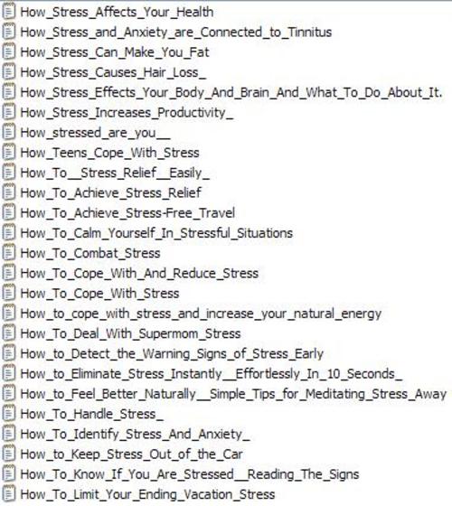 Product picture 25 Stress PLR Articles Vol. 10 + 25 FREE Reports ( Bargain Hunter Warehouse )