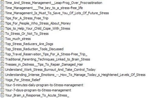 Product picture Stress - 19 Premium Quality PLR Articles Package 19