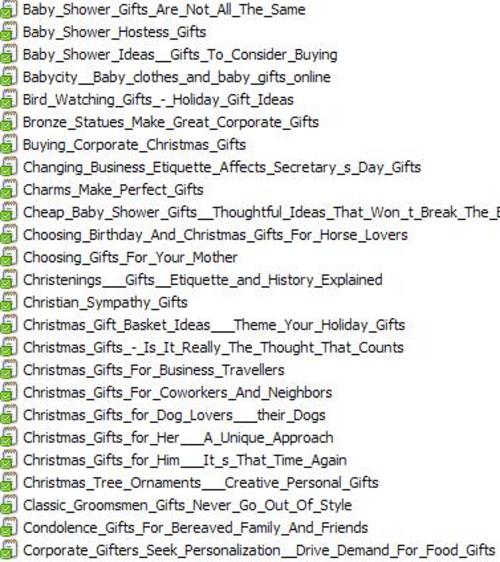 Product picture 25 Gifts PLR Articles Vol. 2 + 25 FREE Reports ( Bargain Hunter Warehouse )