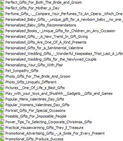 Product picture 25 Gifts PLR Articles Vol. 7 + 25 FREE Reports ( Bargain Hunter Warehouse )