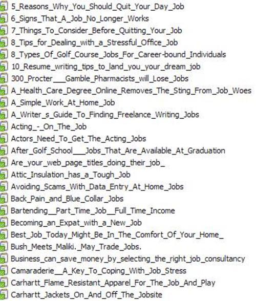 Product picture 25 Job PLR Articles Vol. 1 + 25 FREE Reports ( Bargain Hunter Warehouse )