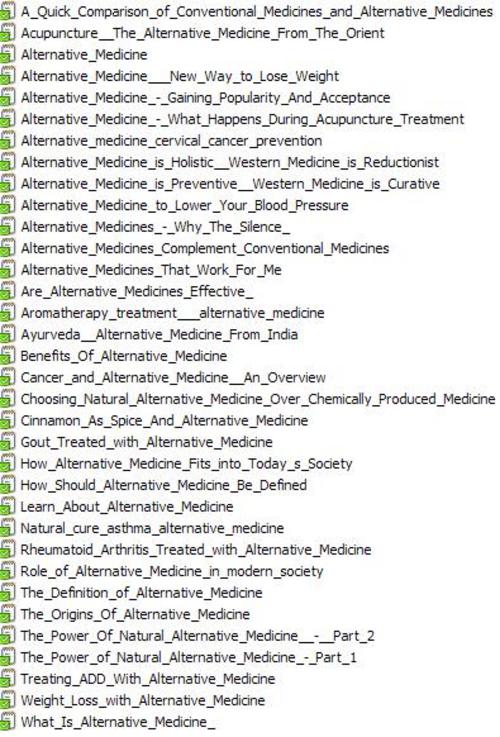 Product picture 34 Alternative Medicine PLR Articles + 25 FREE Reports ( Bargain Hunter Warehouse ) 