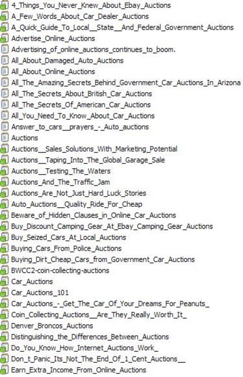 Product picture 34 Auction PLR Articles Vol. 1 + 25 FREE Reports ( Bargain Hunter Warehouse )