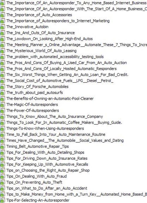 Product picture 34 Automotive Auto PLR Articles Vol. 13 - high end autos, leasing, used cars, automotive fuels, recalls