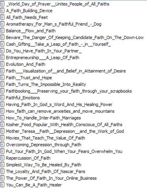 Product picture 28 Faith PLR Articles bargainhunterwarehouse.com