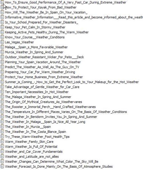 Product picture 34 Weather PLR Articles Vol. 2 www.bargainhunterwarehouse.com