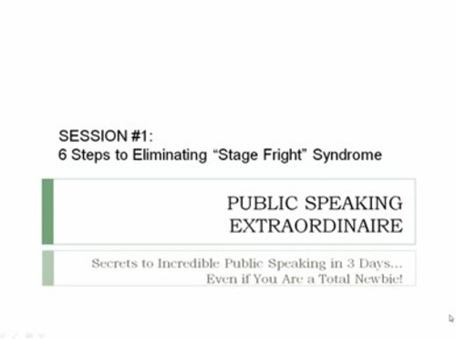 Product picture Public Speaking Extraodinaire. EZ Video Tutorials 1,2,3,4