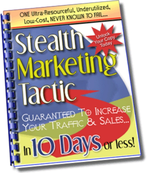 Product picture Stealth Tactic Article Promotion ebook + FREE Report ( Bargain Hunter Warehouse )