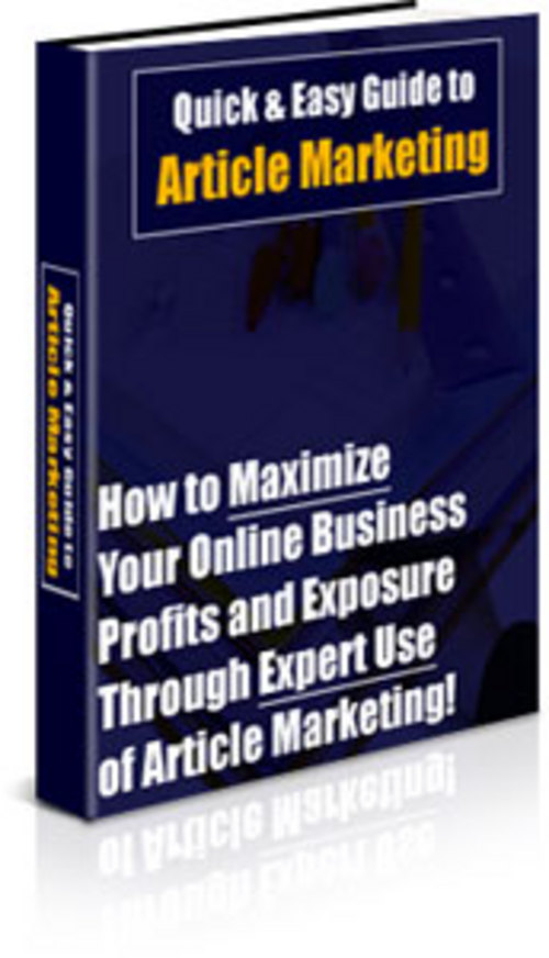 Product picture QUICK & EASY GUIDE TO ARTICLE MARKETING + FREE Report ( Bargain Hunter Warehouse )