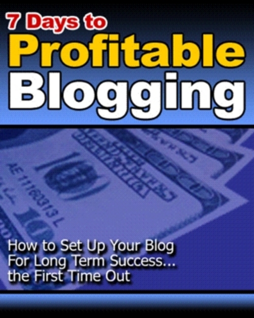 Product picture 7 Days to Profitable Blogging ( Bargain Hunter Warehouse )