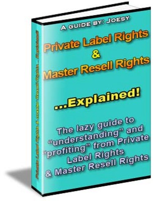 Product picture Private Label Rights & Master Resell Rights Explained  