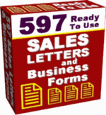 Product picture 597 Ready To Use Sales Letters & Business Forms 