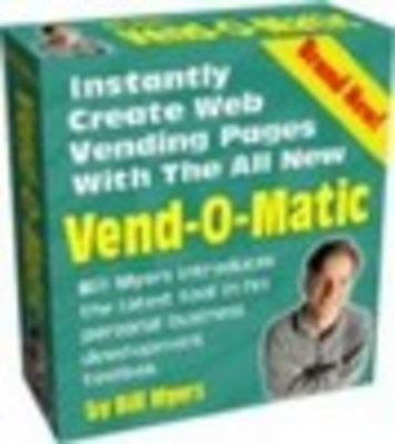 Product picture Vend O Matic Automatically Build Profit Generating Web Pages