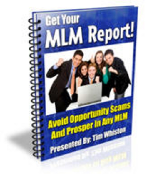 Product picture MLM Report  Avoid Opportunity Scams and Prosper + 25 FREE Reports ( Bargain Hunter Warehouse ) 