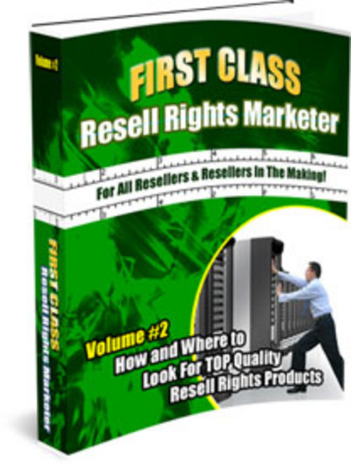 Product picture First Class Resell Rights Marketer + 25 FREE Reports ( Bargain Hunter Warehouse ) 