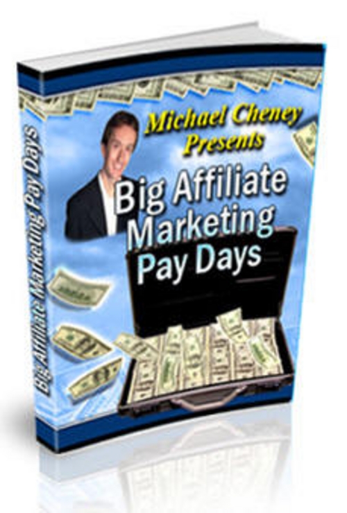 Product picture Big Affiliate Marketing Pay Days + 25 FREE Reports ( Bargain Hunter Warehouse )