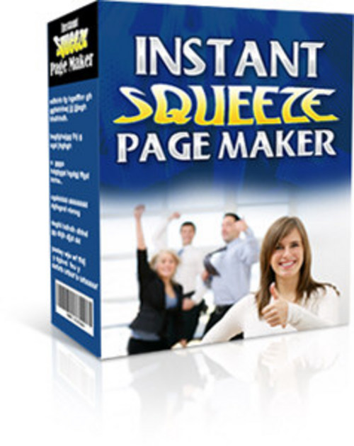 Product picture Instant Squeeze Page Maker + 25 FREE Reports ( Bargain Hunter Warehouse )