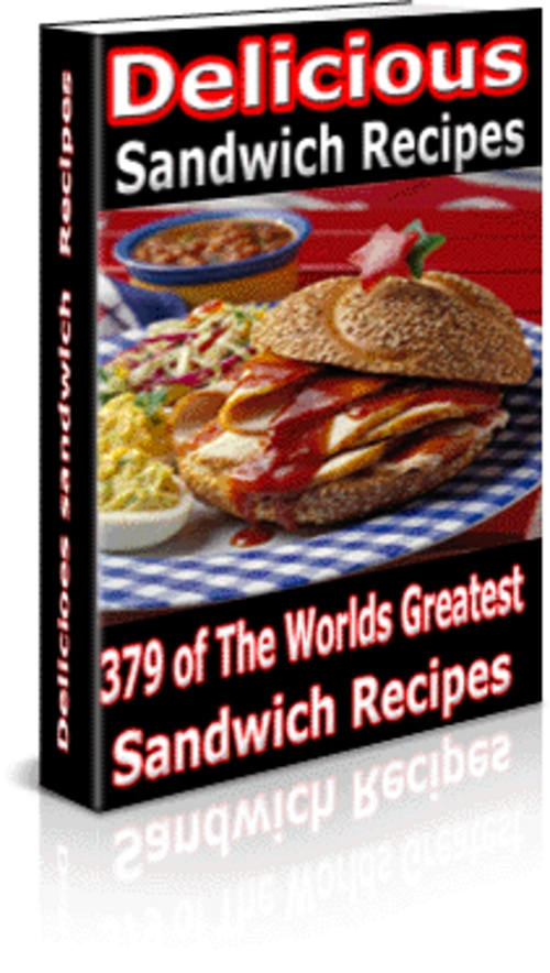 Product picture Delicious Sandwich Recipes Cookbook