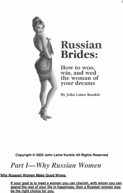 Product picture Russian Brides How to Woo, Win, and Wed The Woman of Your Dreams